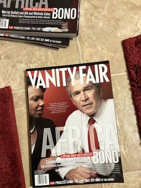 Vanity Fair 2007 cover w/ President George Bush & Condoleeza Rice